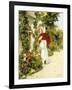 The Red Parasol, 1891-Rene Joseph Gilbert-Framed Giclee Print