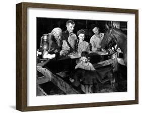 The Red Pony, Louis Calhern, Shepperd Strudwick, Myrna Loy, Peter Miles, Robert Mitchum, 1949-null-Framed Photo