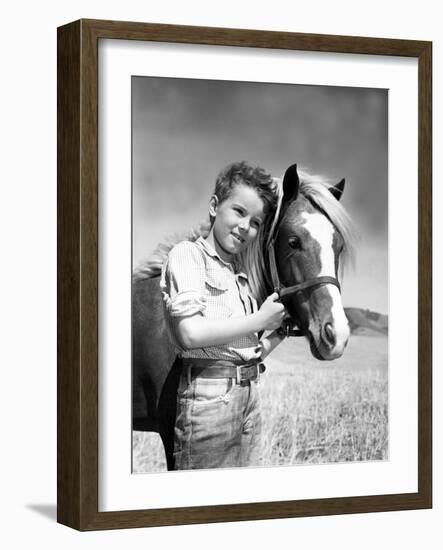 The Red Pony, Peter Miles, 1949-null-Framed Photo