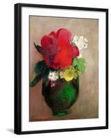 The Red Poppy-Odilon Redon-Framed Giclee Print