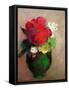 The Red Poppy-Odilon Redon-Framed Stretched Canvas