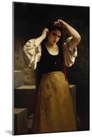 The Red Ribbon, 1869-William Adolphe Bouguereau-Mounted Giclee Print