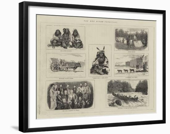 The Red River Territory-null-Framed Giclee Print