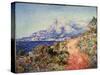 The Red Road Near Menton, 1884-Claude Monet-Stretched Canvas