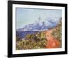The Red Road-Claude Monet-Framed Art Print