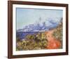 The Red Road-Claude Monet-Framed Art Print