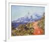 The Red Road-Claude Monet-Framed Art Print