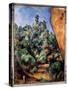The Red Rock Painting by Paul Cezanne (1839-1906), 1895. Sun 0,92X0,68 M Paris, Musee De L'orangeri-Paul Cezanne-Stretched Canvas