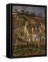 The Red Roofs, c.1877-Camille Pissarro-Framed Stretched Canvas