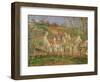 The Red Roofs, or Corner of a Village, Winter, 1877-Camille Pissarro-Framed Giclee Print