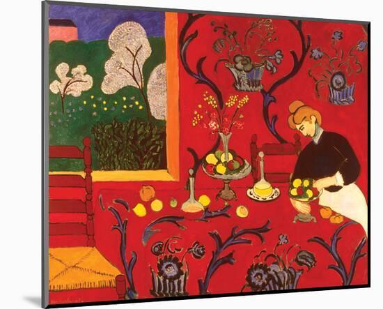 The Red Room-Henri Matisse-Mounted Art Print