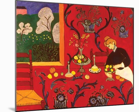 The Red Room-Henri Matisse-Mounted Art Print