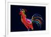 The Red Rooster-Rabi Khan-Framed Art Print