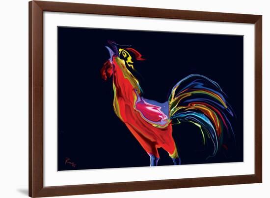 The Red Rooster-Rabi Khan-Framed Art Print