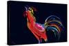 The Red Rooster-Rabi Khan-Stretched Canvas