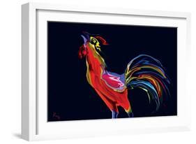 The Red Rooster-Rabi Khan-Framed Art Print