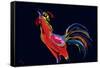 The Red Rooster-Rabi Khan-Framed Stretched Canvas