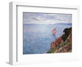 The Red Sail-Théo van Rysselberghe-Framed Giclee Print