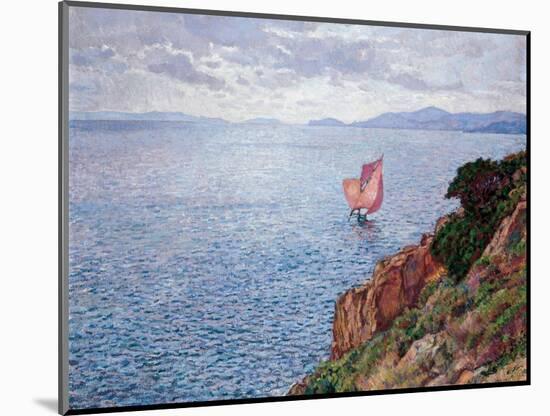 The Red Sail-Théo van Rysselberghe-Mounted Giclee Print