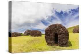 The Red Scoria Quarry at Puna Pau-Michael Nolan-Stretched Canvas