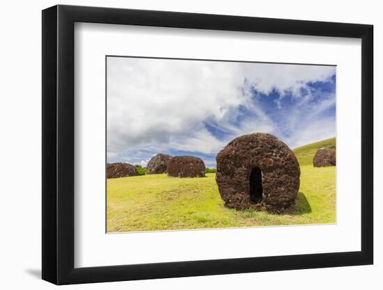 The Red Scoria Quarry at Puna Pau-Michael Nolan-Framed Photographic Print