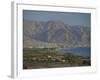 The Red Sea Port of Aqaba and Highlands Beyond, Jordan, Middle East-Robert Francis-Framed Photographic Print