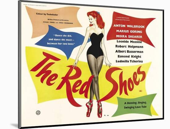 The Red Shoes, 1948-null-Mounted Giclee Print