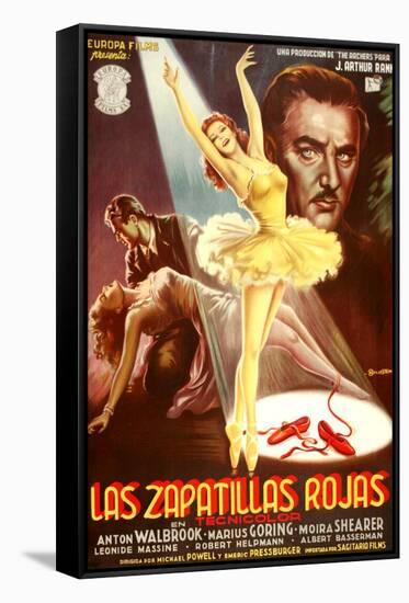 The Red Shoes, (aka Las Zapatillas Rojas), Moira Shearer, Anton Walbrook, 1948-null-Framed Stretched Canvas