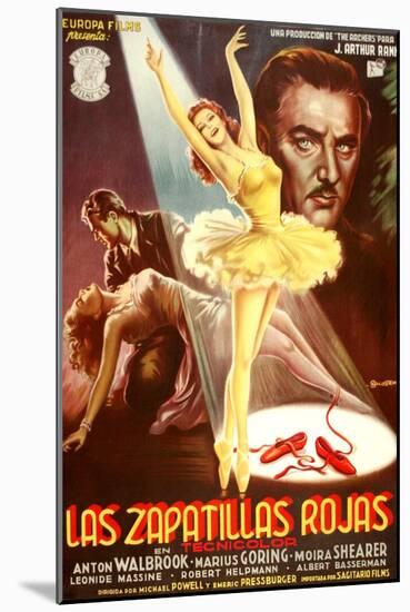 The Red Shoes, (aka Las Zapatillas Rojas), Moira Shearer, Anton Walbrook, 1948-null-Mounted Art Print