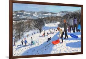 The Red Sledge, Allestree Park, Derby, 2016-Andrew Macara-Framed Giclee Print