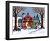 The Red Sleigh Barn-Geraldine Aikman-Framed Giclee Print