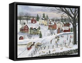 The Red Sleigh-Bob Fair-Framed Stretched Canvas