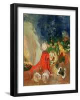 The Red Sphinx-Odilon Redon-Framed Giclee Print