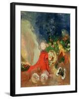 The Red Sphinx-Odilon Redon-Framed Giclee Print