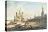 The Red Square, Moscow-Johann Ludwig Bleuler-Stretched Canvas