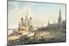 The Red Square, Moscow-Johann Ludwig Bleuler-Mounted Giclee Print