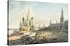 The Red Square, Moscow-Johann Ludwig Bleuler-Stretched Canvas
