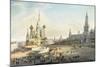 The Red Square, Moscow-Johann Ludwig Bleuler-Mounted Giclee Print