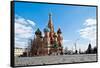 The Red Square-null-Framed Stretched Canvas