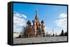 The Red Square-null-Framed Stretched Canvas