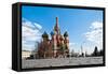 The Red Square-null-Framed Stretched Canvas