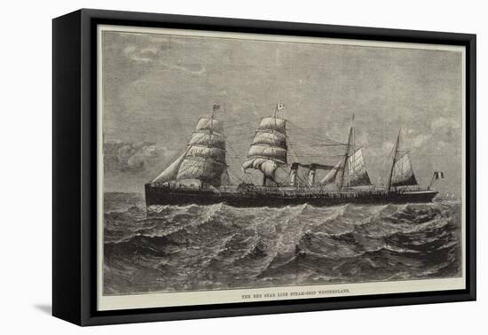 The Red Star Line Steam-Ship Westernland-null-Framed Stretched Canvas