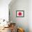 The Red Sun-Joan Miro-Framed Art Print displayed on a wall