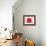 The Red Sun-Joan Miro-Framed Art Print displayed on a wall