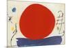 The Red Sun-Joan Miro-Mounted Art Print