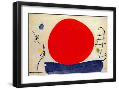 The Red Sun Poster Joan Miro 
