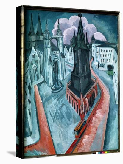 The Red Tower in Halle, 1915-Ernst Ludwig Kirchner-Stretched Canvas