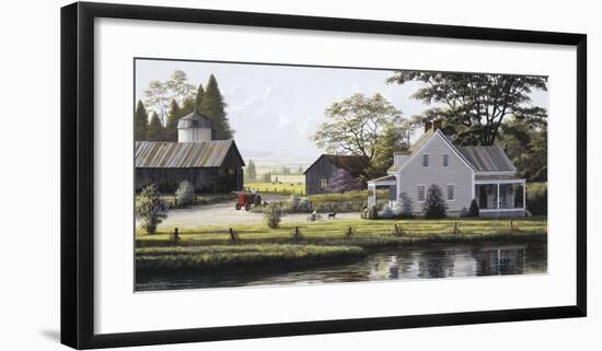 The Red Tractor-Bill Saunders-Framed Giclee Print