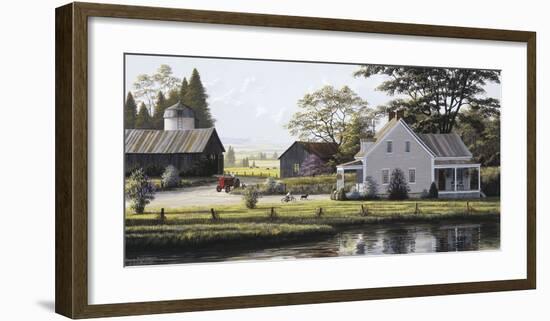 The Red Tractor-Bill Saunders-Framed Giclee Print