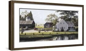 The Red Tractor-Bill Saunders-Framed Giclee Print